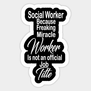 Social Worker Sticker